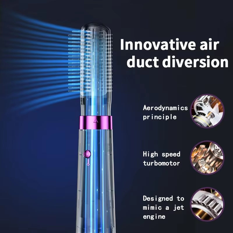 5-in-1 Hot Air Hair Brush– Dry, Curl, Straighten & Style Like a Pro