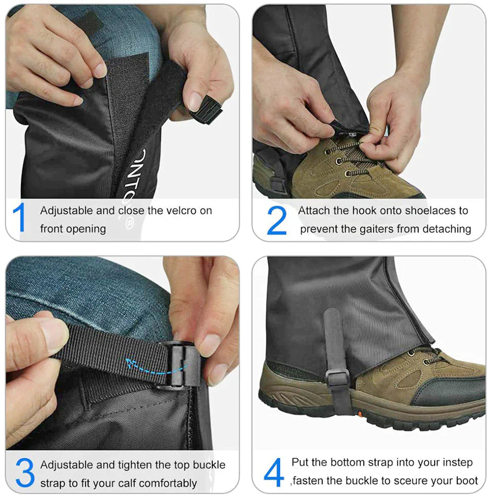 All-Terrain Waterproof Gaiters – Hike, Hunt, Climb in Comfort