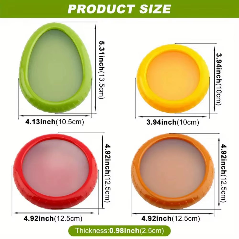 Fresh-Keeping Silicone Food Containers – Stackable, Leak-Proof for Fruits and Veggies!
