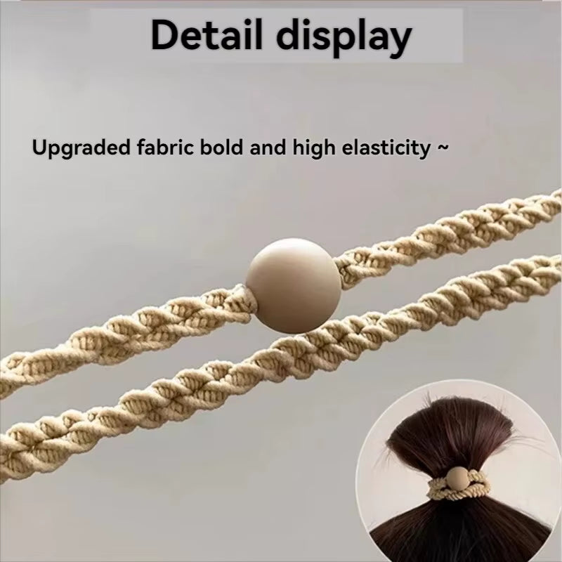 10PCS Leather Ponytail Bands – Stylish, Strong & Secure