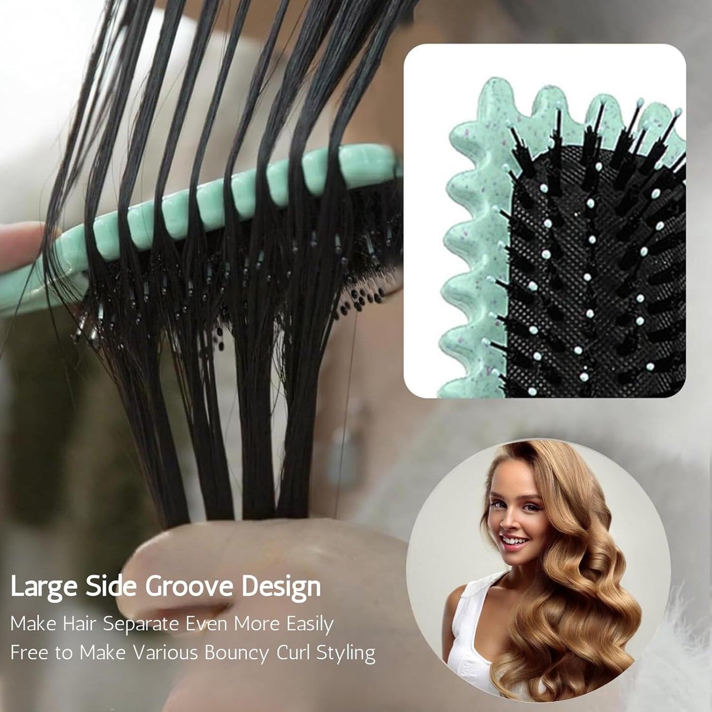 Bounce Curl Defining Brush – Detangle, Shape & Define Curls