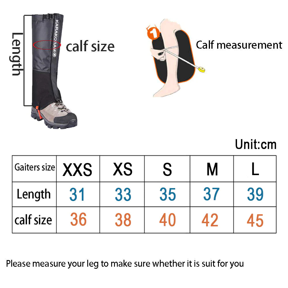 All-Terrain Waterproof Gaiters – Hike, Hunt, Climb in Comfort