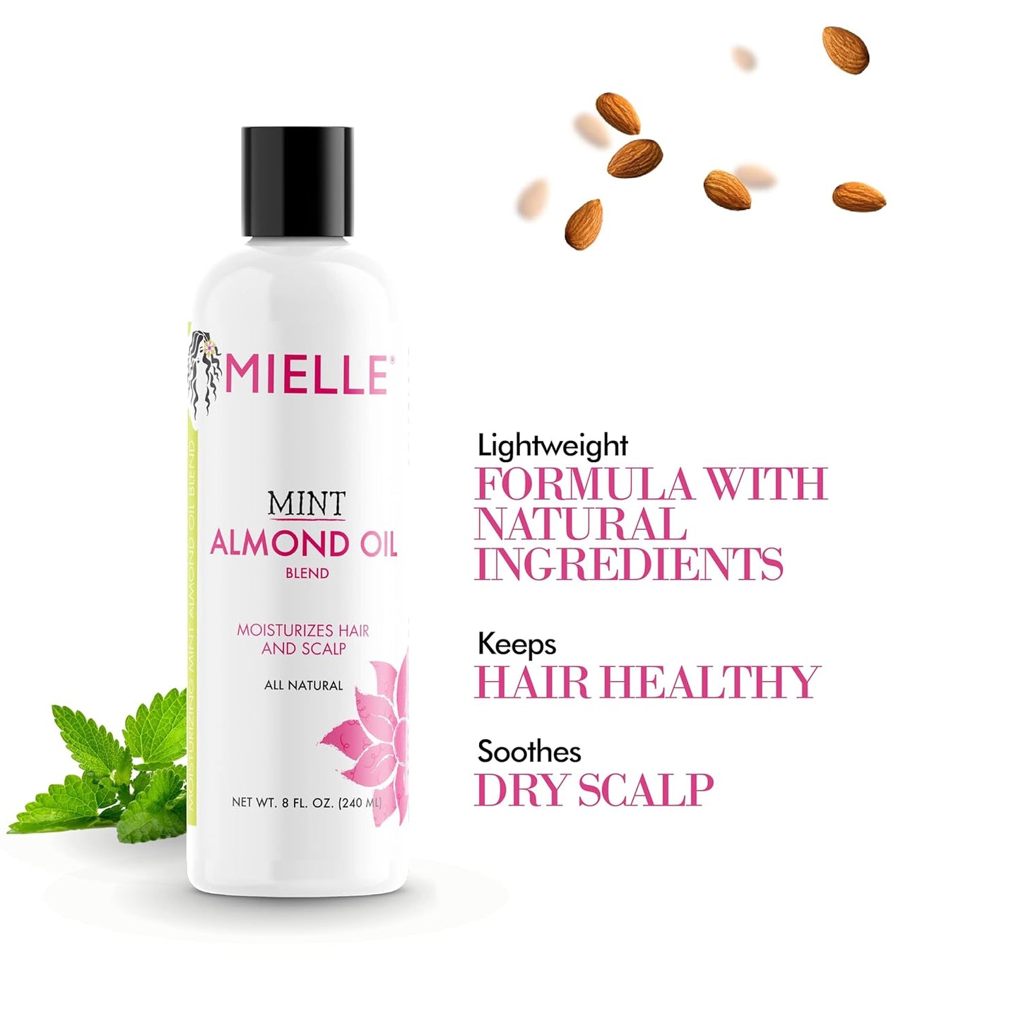 Mint Almond Oil for Healthy Hair and Scalp