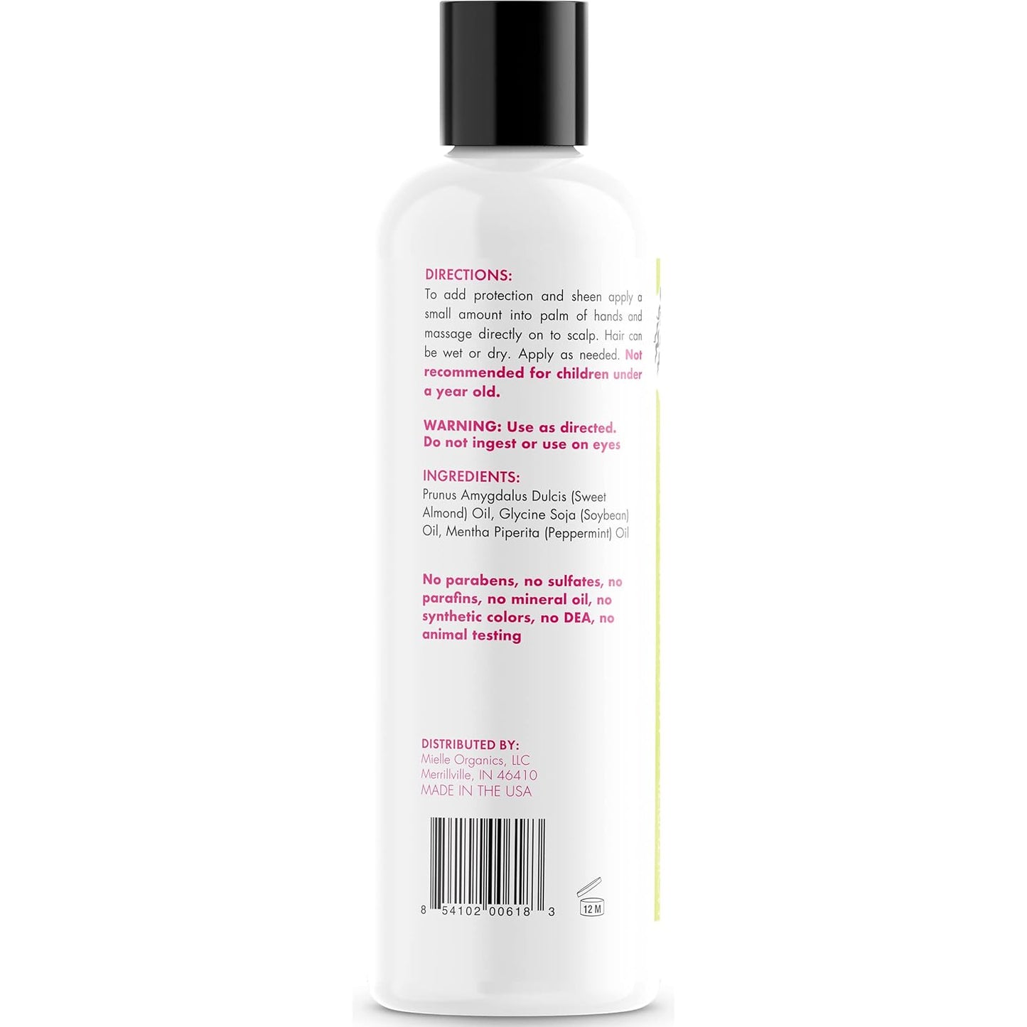 Mint Almond Oil for Healthy Hair and Scalp