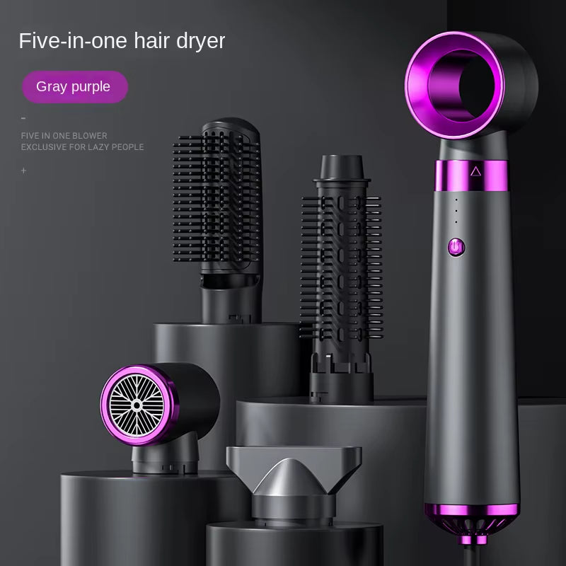 5-in-1 Hot Air Hair Brush– Dry, Curl, Straighten & Style Like a Pro