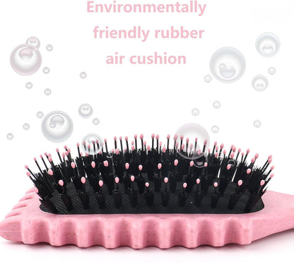 Boar Bristle Curl Defining Brush – Including Hair Grab and Headband
