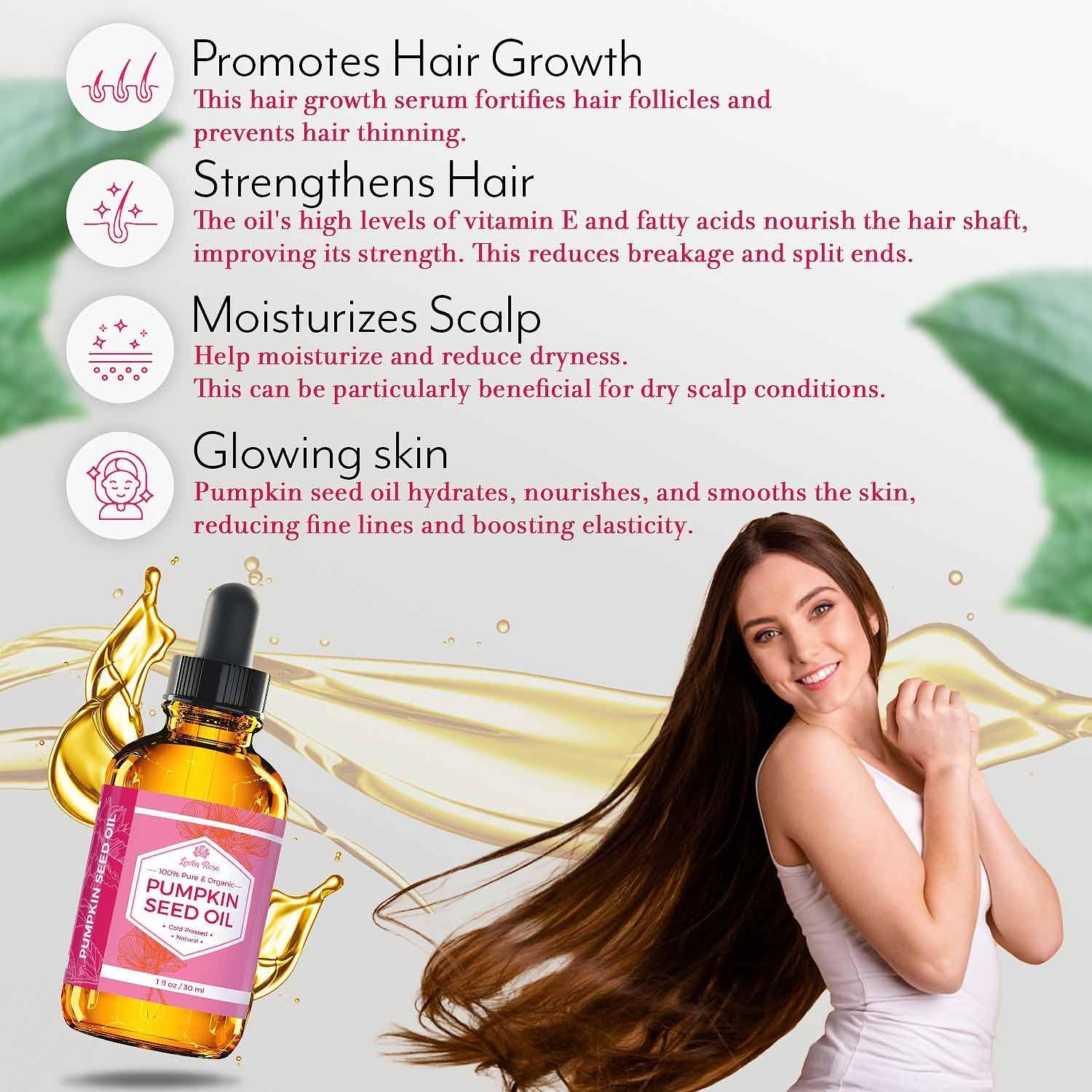 Natural Pumpkin Seed Oil for Hair Growth