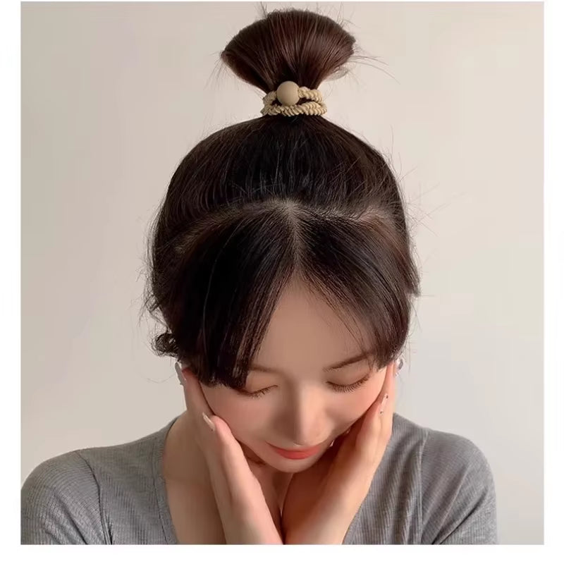 10PCS Leather Ponytail Bands – Stylish, Strong & Secure