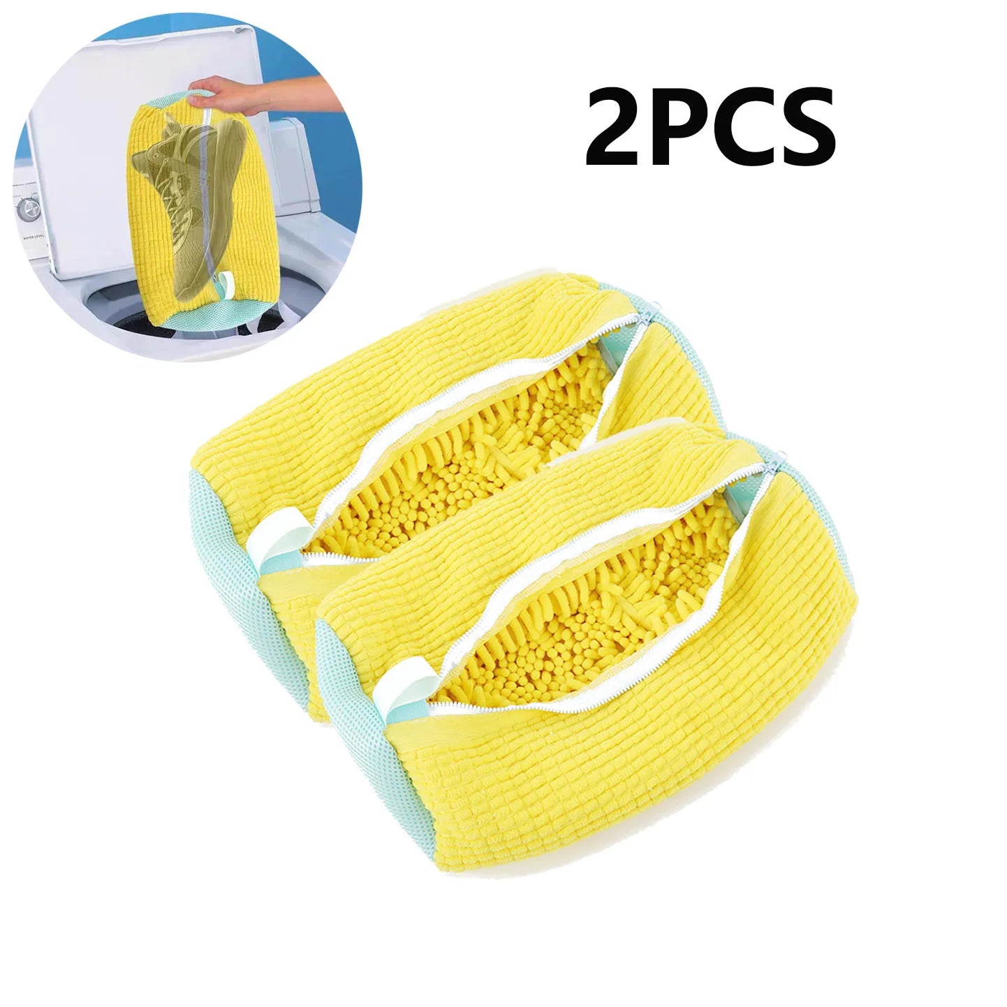 Fluffy Shoe Wash Bags – Protect, Wash & Dry Shoes with Ease