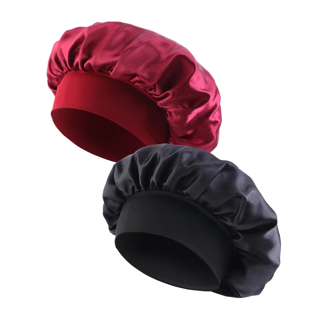 Elegant Satin Sleep Bonnet – Wide Brim & Ultimate Comfort