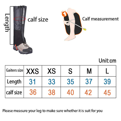 All-Terrain Waterproof Gaiters – Hike, Hunt, Climb in Comfort