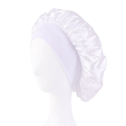 Elegant Satin Sleep Bonnet – Wide Brim & Ultimate Comfort