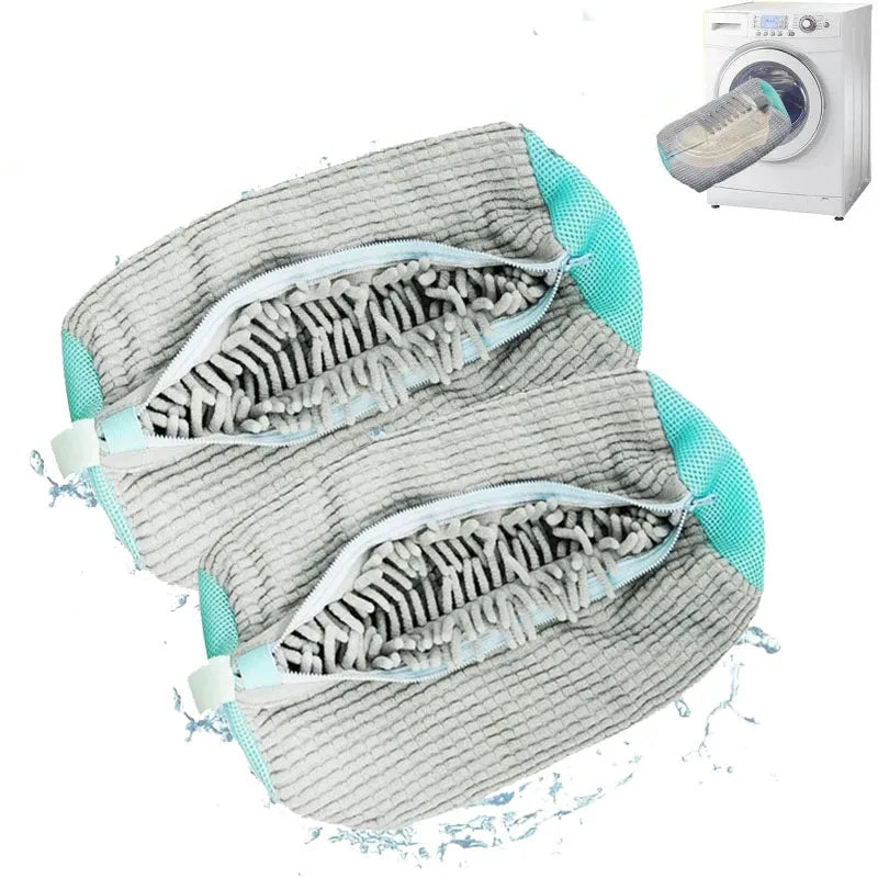 Fluffy Shoe Wash Bags – Protect, Wash & Dry Shoes with Ease