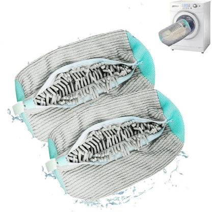 Fluffy Shoe Wash Bags – Protect, Wash & Dry Shoes with Ease