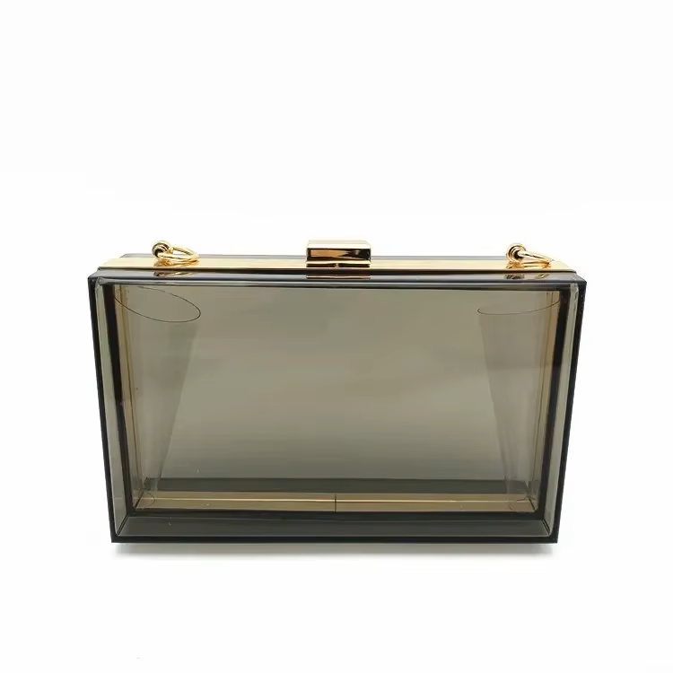 Chic Clear Acrylic Clutch – Stylish Bag for Elegant Evenings