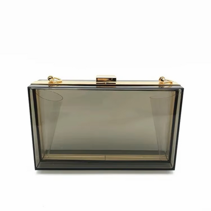 Chic Clear Acrylic Clutch – Stylish Bag for Elegant Evenings