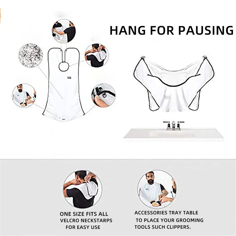 Beard Catcher Shaving Apron – No Mess, No Stress! Perfect Gift for Men