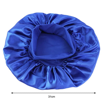 Elegant Satin Sleep Bonnet – Wide Brim & Ultimate Comfort