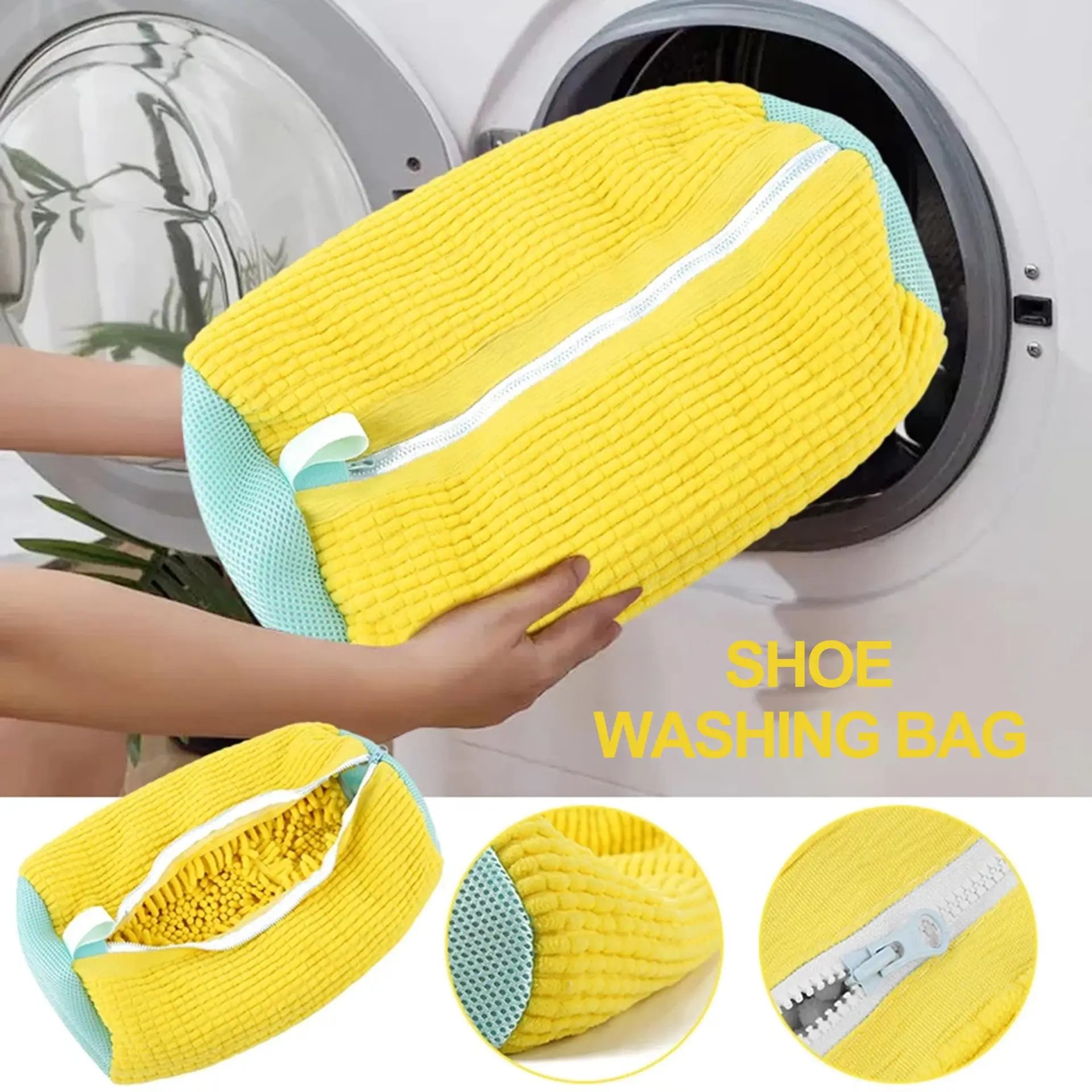 Fluffy Shoe Wash Bags – Protect, Wash & Dry Shoes with Ease