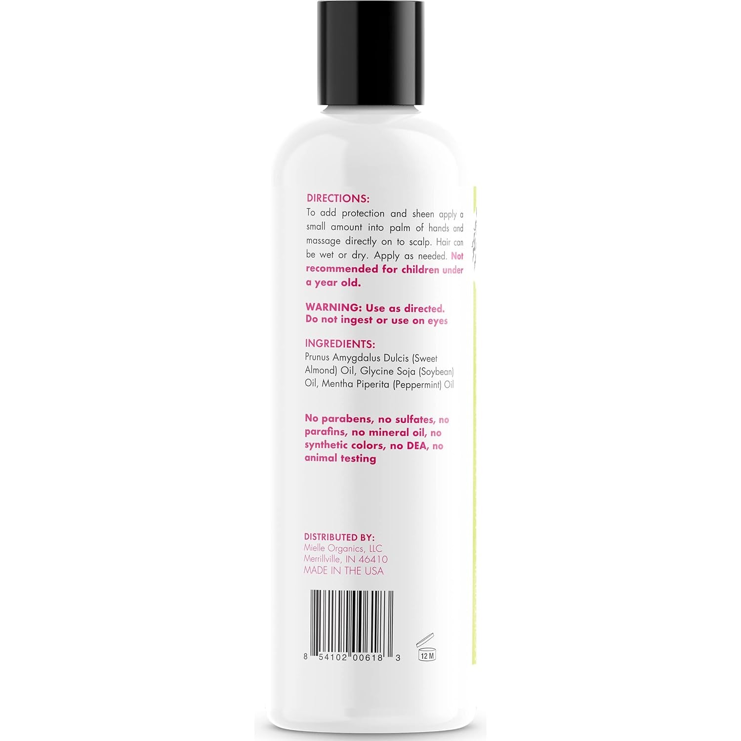 Mint Almond Oil for Healthy Hair and Scalp