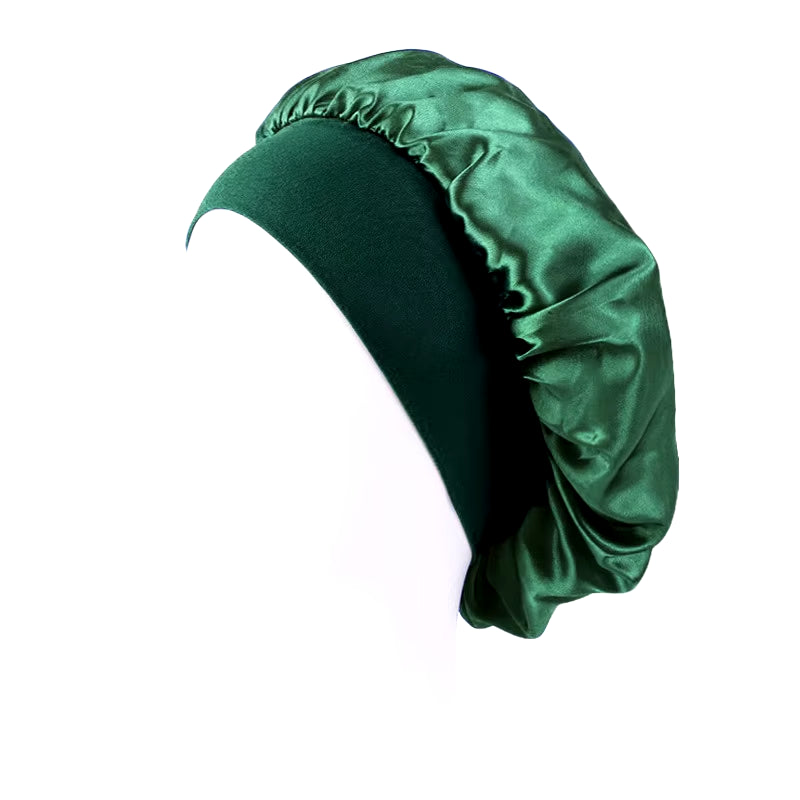 Elegant Satin Sleep Bonnet – Wide Brim & Ultimate Comfort